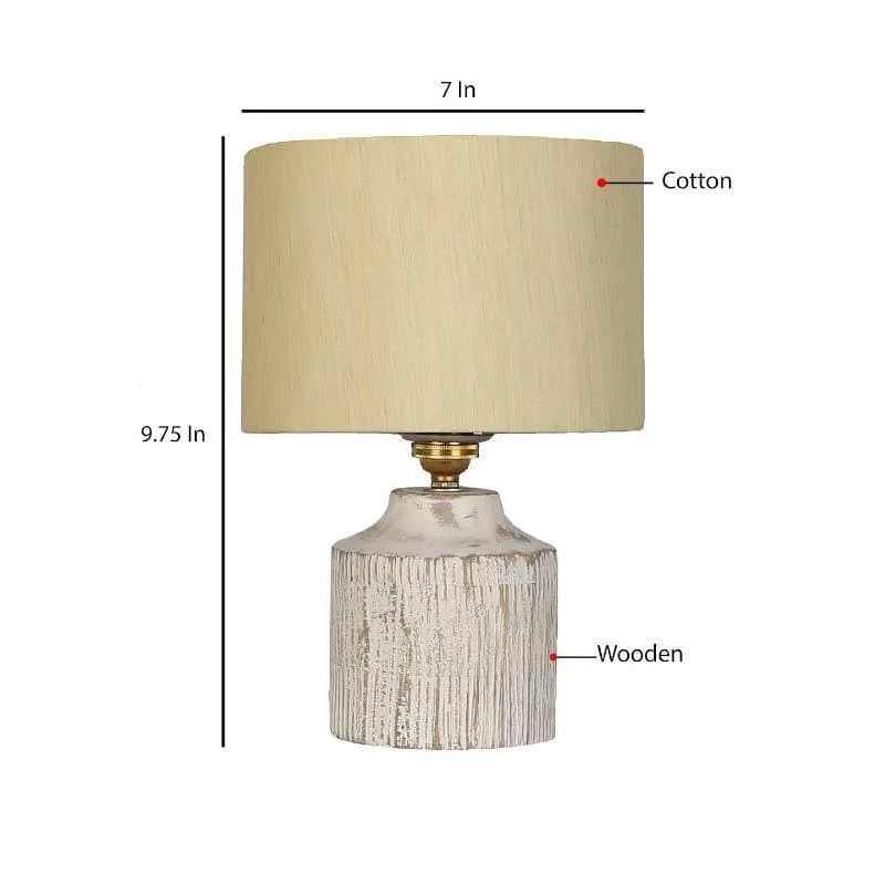 Sheino Fabric Table Lamp - Beige,White media 6