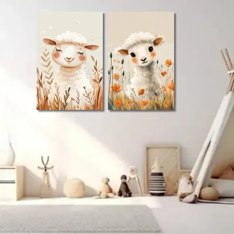 Little Lamb Wall Art - Set Of Two media 5