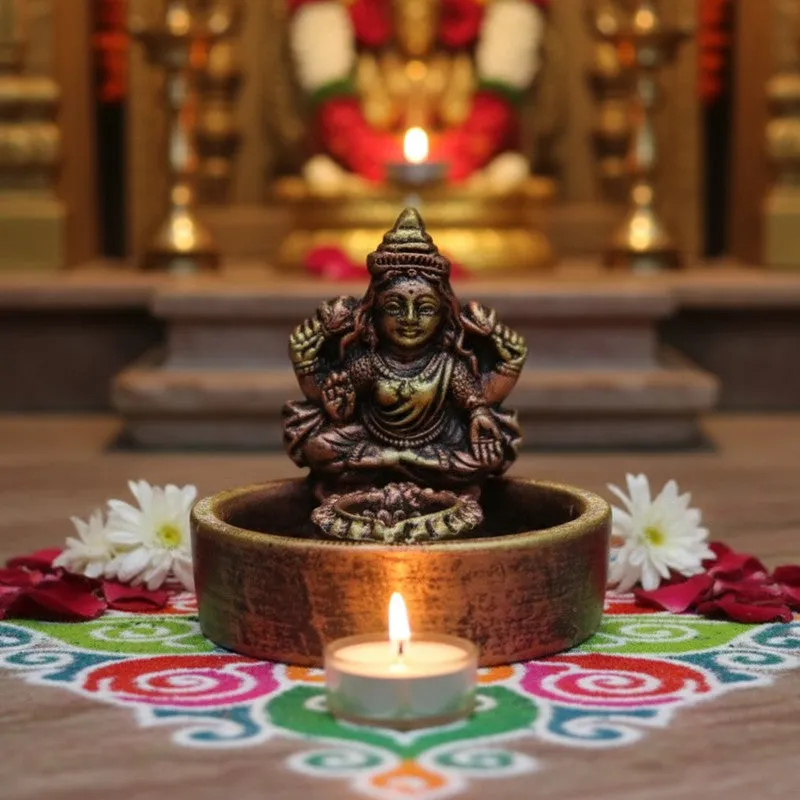 Amber Rangoli Diya media 4