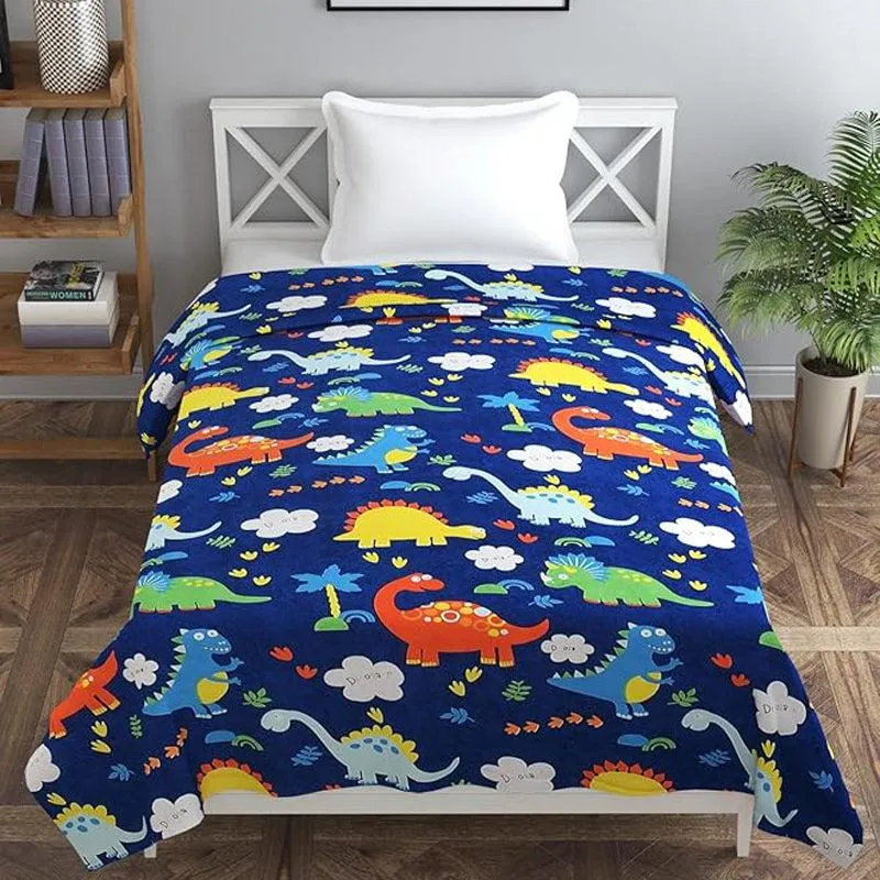 Dino Dreams Kids' Cotton Duvet Cover - 210 TC media 3