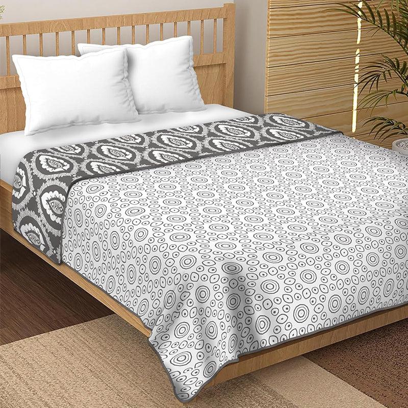 Jinita Reversible Cotton Dohar (Grey)  - 180 GSM media 3