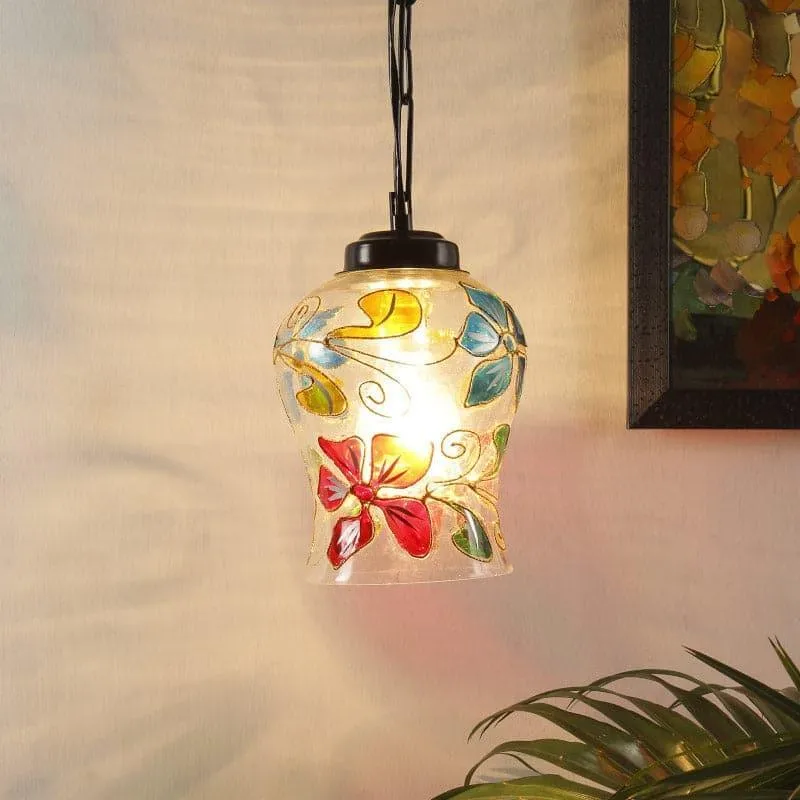 Senthora Flora Glass Ceiling Lamp media 1