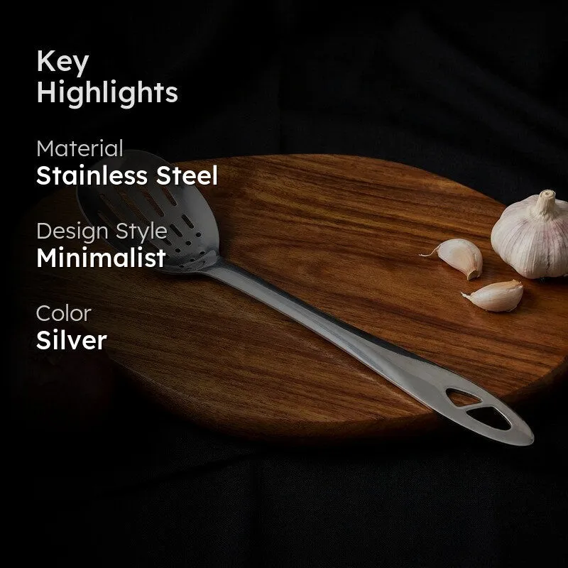 Slotted Stainless Steel Serving Spoon - 35 CM media 2