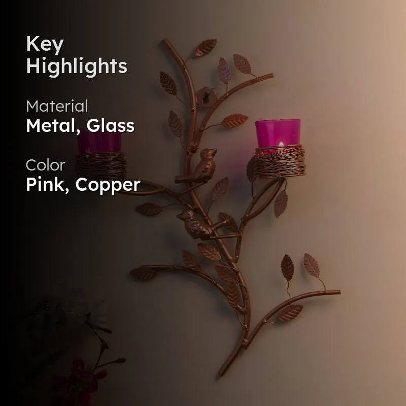 Cuprum Stem Candle Holder Votive - Pink media 2
