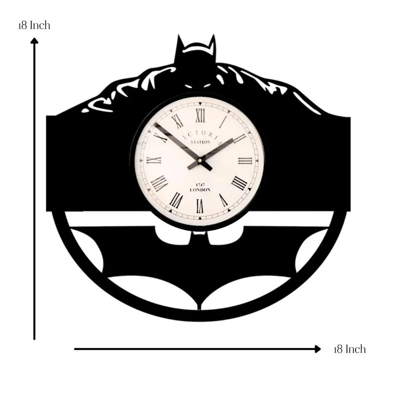 Nocturon Steel Analog Wall Clock - Black media 7