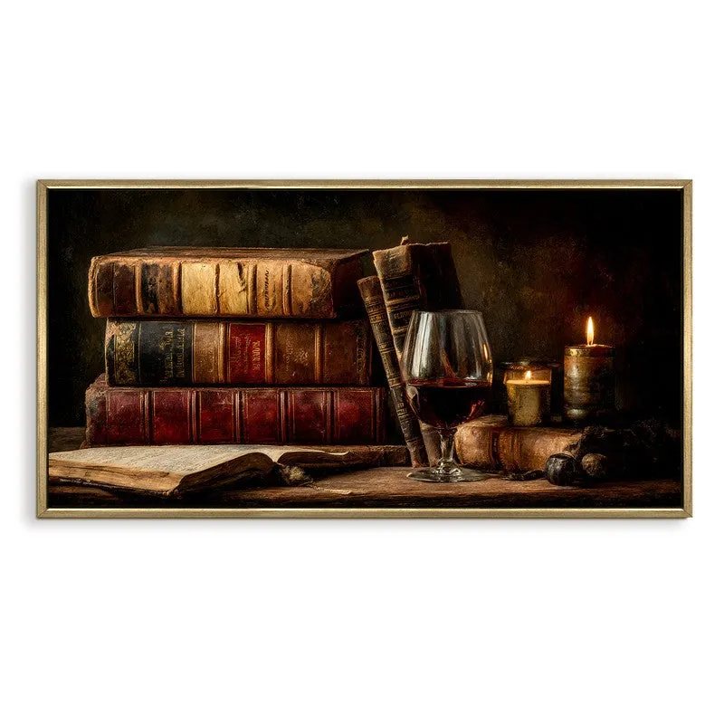 Bookward Canvas Wall Painting With Frame media 3