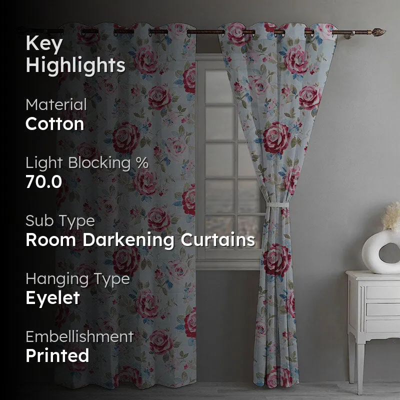 Rosa Meadow Room Darkening Curtain - Set Of Two media 2