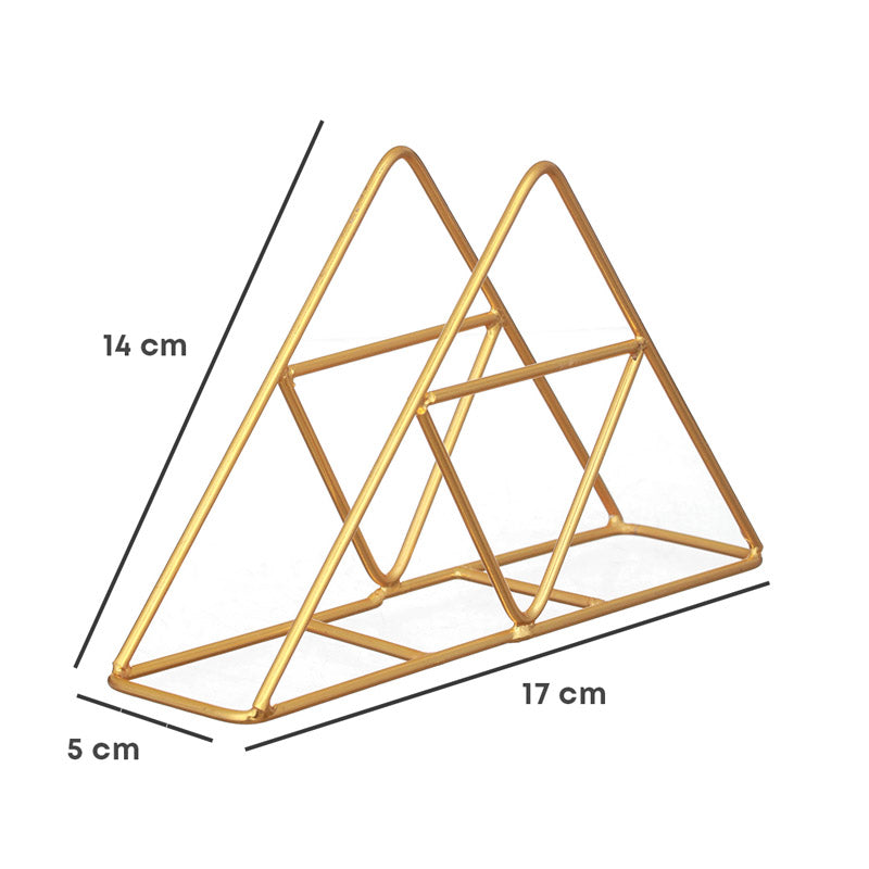 Trio Trail Napkin Holder (Gold) - Set Of Two media 8