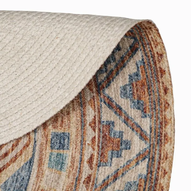 Milana Ethnic Round Cotton Rug media 4