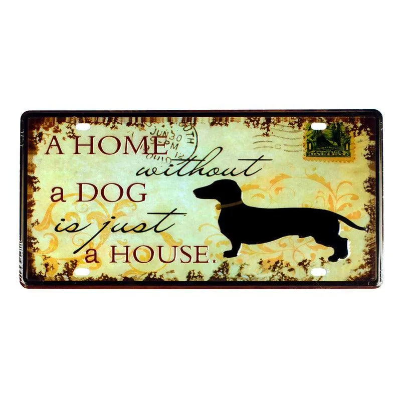A Home Without A Dog Metal Wall Accent media 4