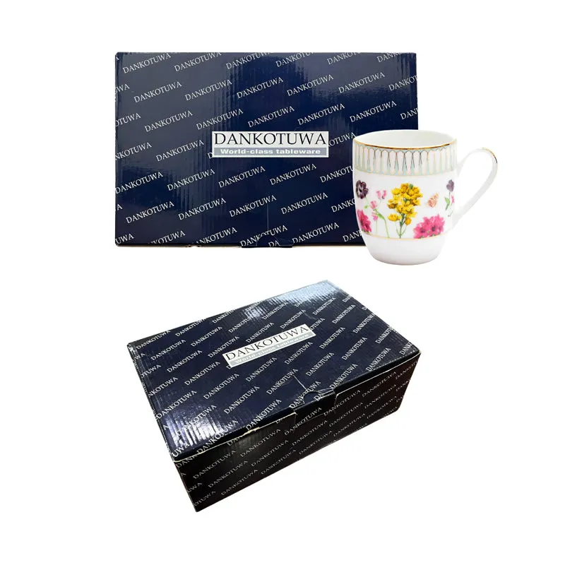 Basant Coupe 24k Gold Brushed Porcelain Coffee Mug (280 mL Each) - Set of Six media 12