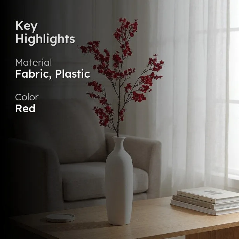 Gypsophila Artificial Flower Stem - Red media 2