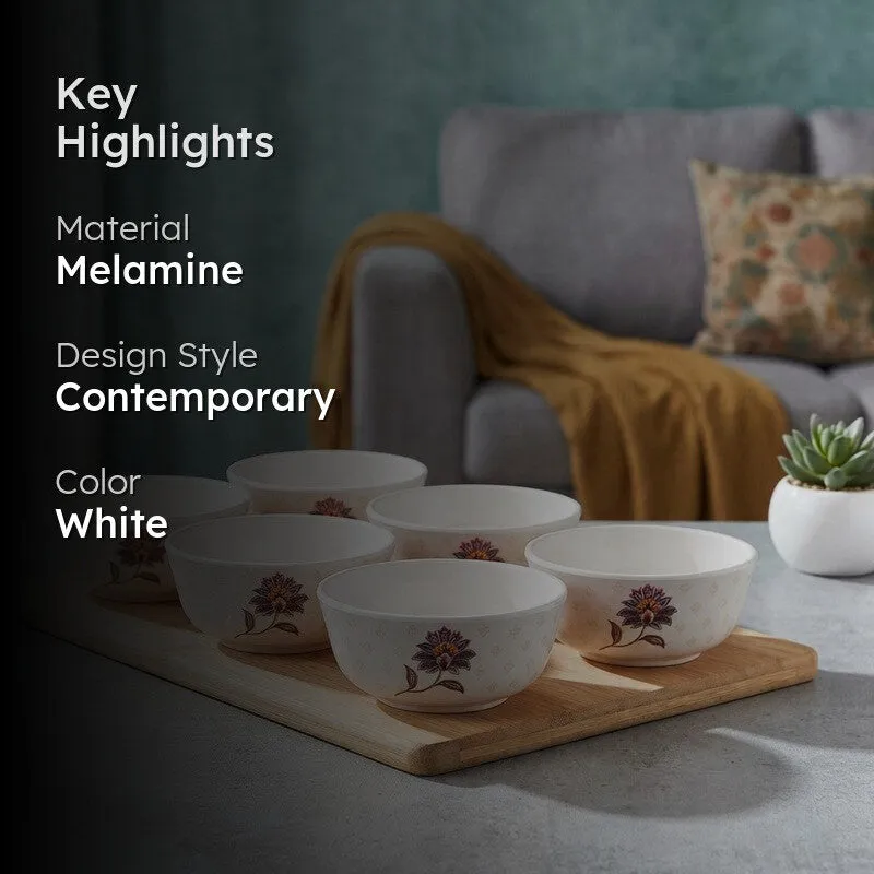 Melamine Snack Bowls (160 Ml Each) - Set Of Six media 2