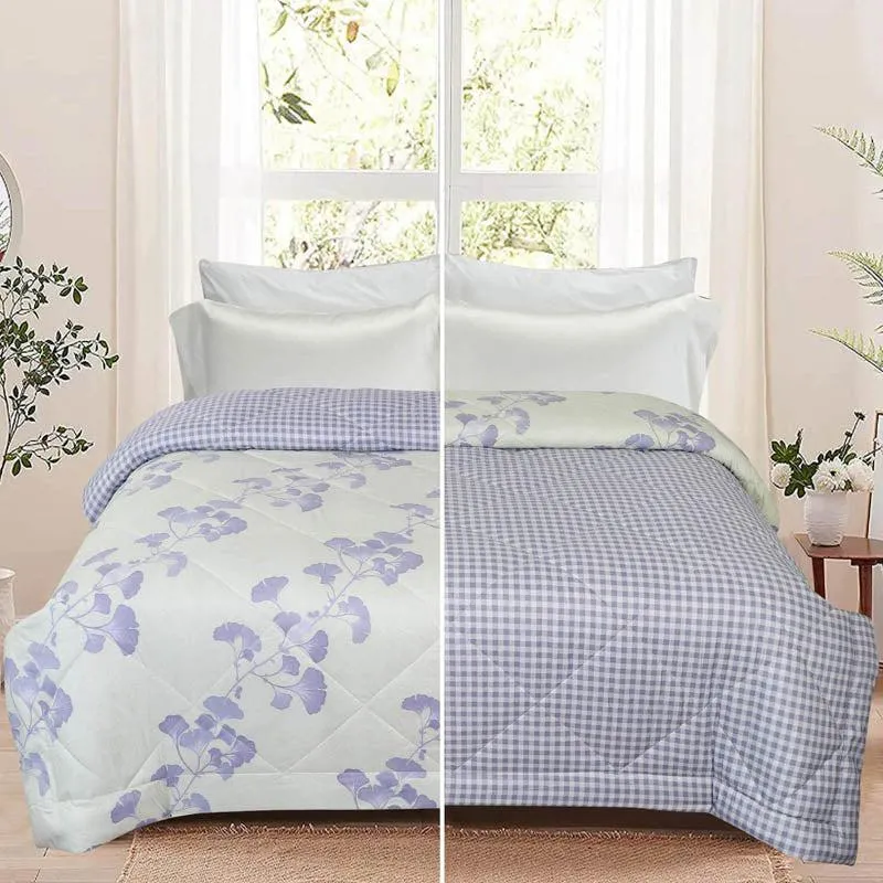 Arlet Floral Cotton Reversible Comforter - 220 GSM media 4