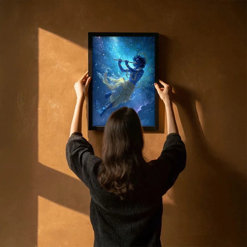 Lord Krishnas Cosmic Divine Dance II Archival Paper Wall Art media 6