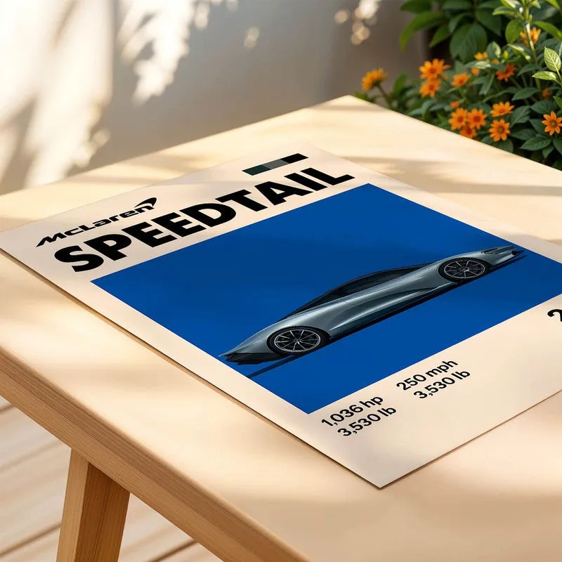 Speedtail Performance Wall Poster media 4