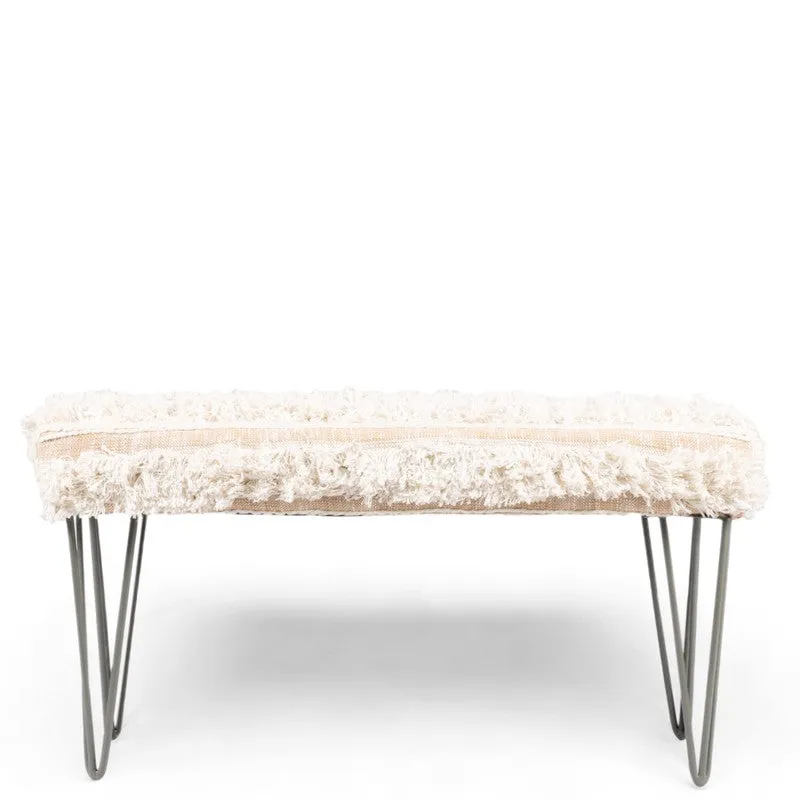 Eryx Sheesham Wooden Bench - Beige media 7