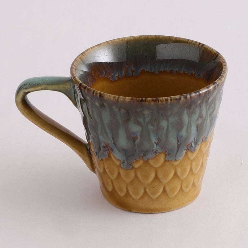 Rustic Stoneware Tea Cup (120 mL Each) - Set Of Six media 8