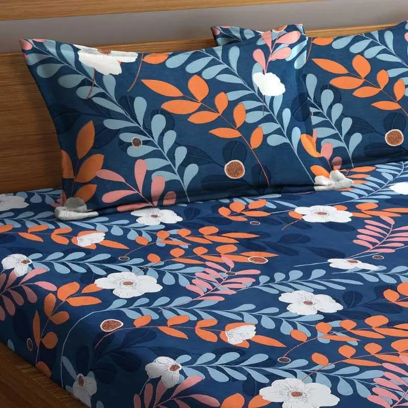 Stella Printed Microfiber Bedsheet - 130 GSM media 4