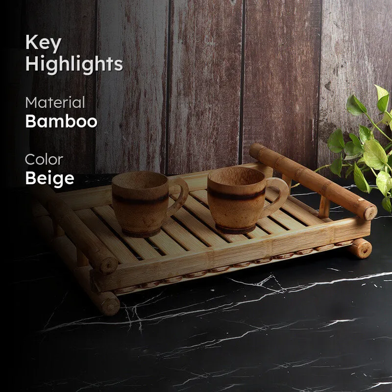 Verdant Sip Bamboo Tea Set (300 ML) - Three Piece Set media 2