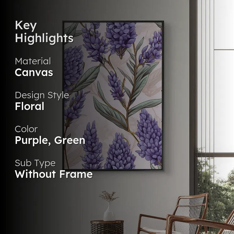 Lavender Bliss Wall Painting media 2