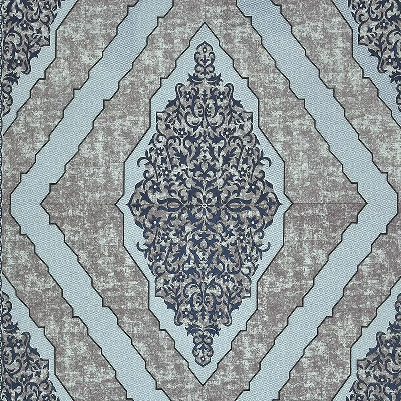 Mishti Dreams Geometric Cotton Bedsheet(Blue) - 150 TC media 4