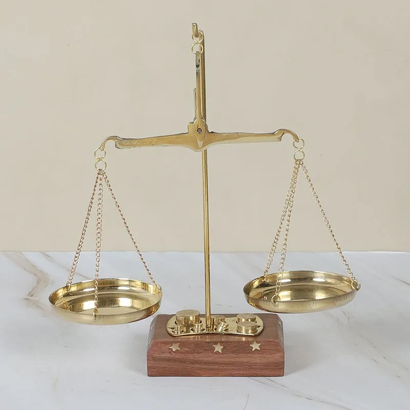 Vintage Scales Brass Showpiece media 3