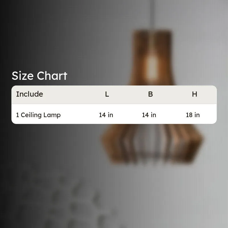 Reef Wooden Ceiling Lamp media 7