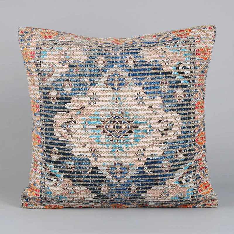 India Circus Bloomy Flora Tufted Cotton Cushion Cover - Set Of Two media 4