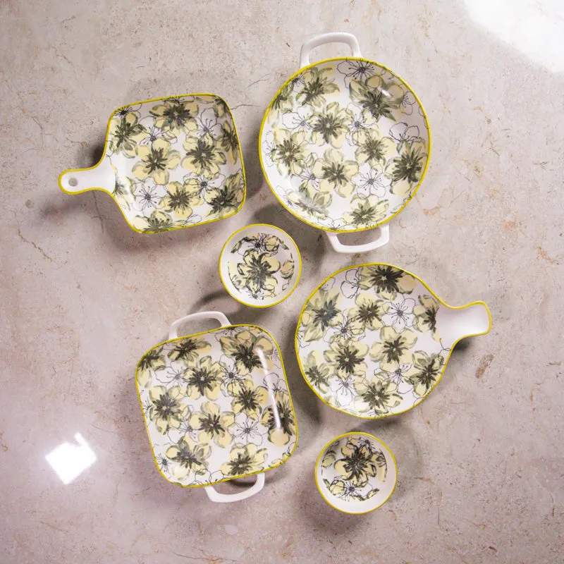Leaf Charm Porcelain Platter - Six Piece Set media 3