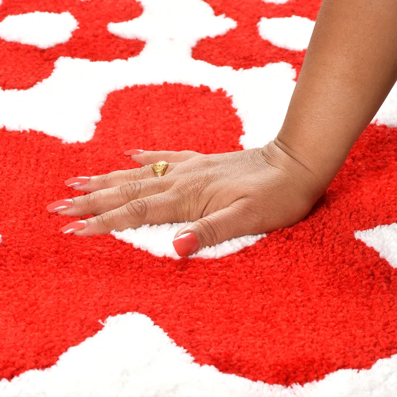 Lumora Cotton Bath Mat - Red media 8