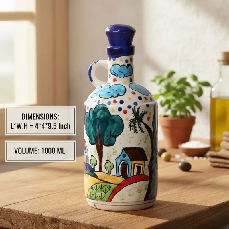 Decorative Ceramic Oil Dispenser - 1000 mL media 9