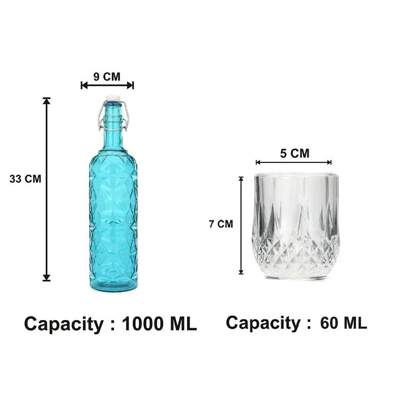 Wiley 1000 mL Water Bottle With 60 mL Glasses - Five Piece Set media 7