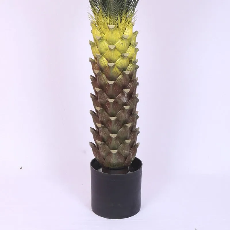 Japanese Sago Palm Artificial Plant With Black Plastic Pot media 6