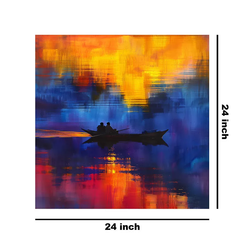 Sunset Boat Ride Poly Canvas Wall Painting media 9