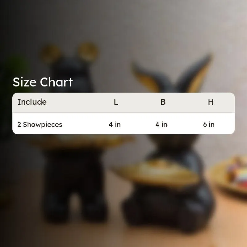 Bunny Buddie Showpiece - Set Of Two media 5