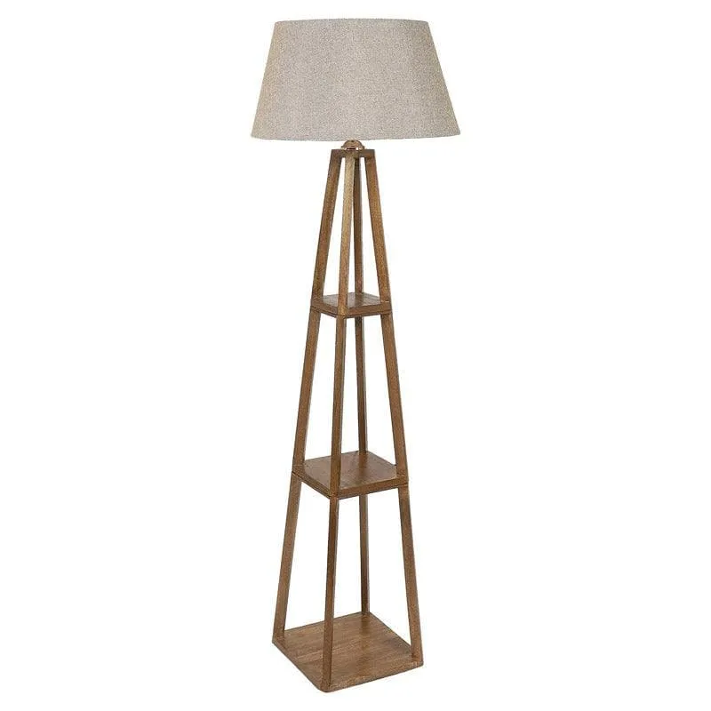 Blace Netima Floor Lamp With Shelf - Almond media 4