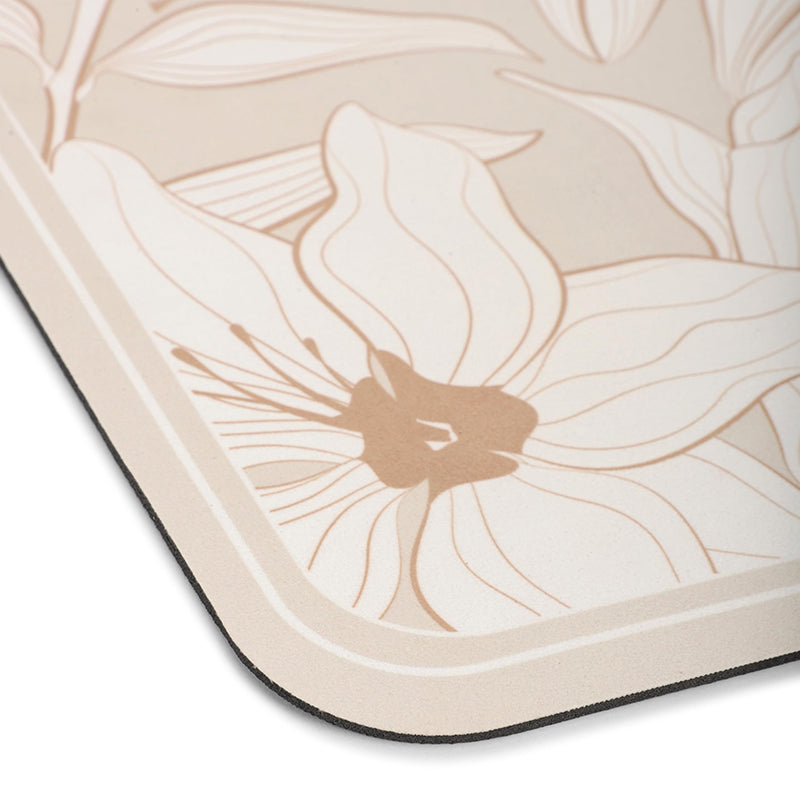 Magnolia Mist Rubber Bath Mat - Beige media 4