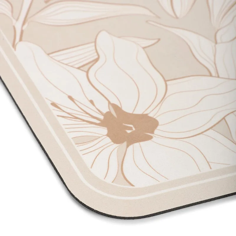 Magnolia Mist Rubber Bath Mat - Beige media 4