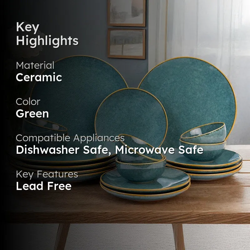 Careina Ceramic Dinner Set - 18 Piece Set media 2