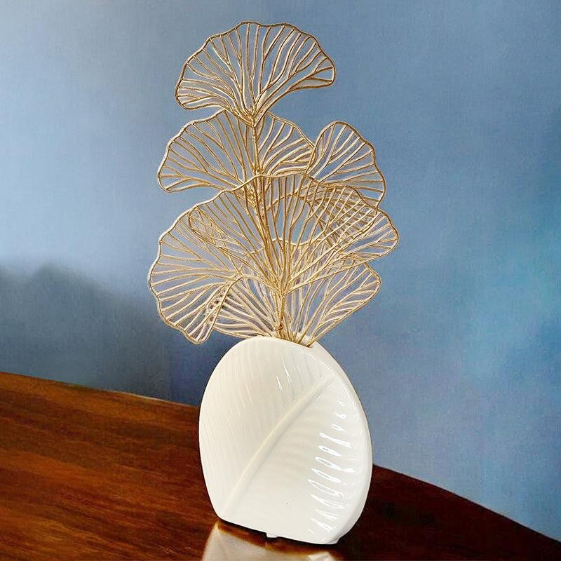 Leaf Legacy Ceramic Vase