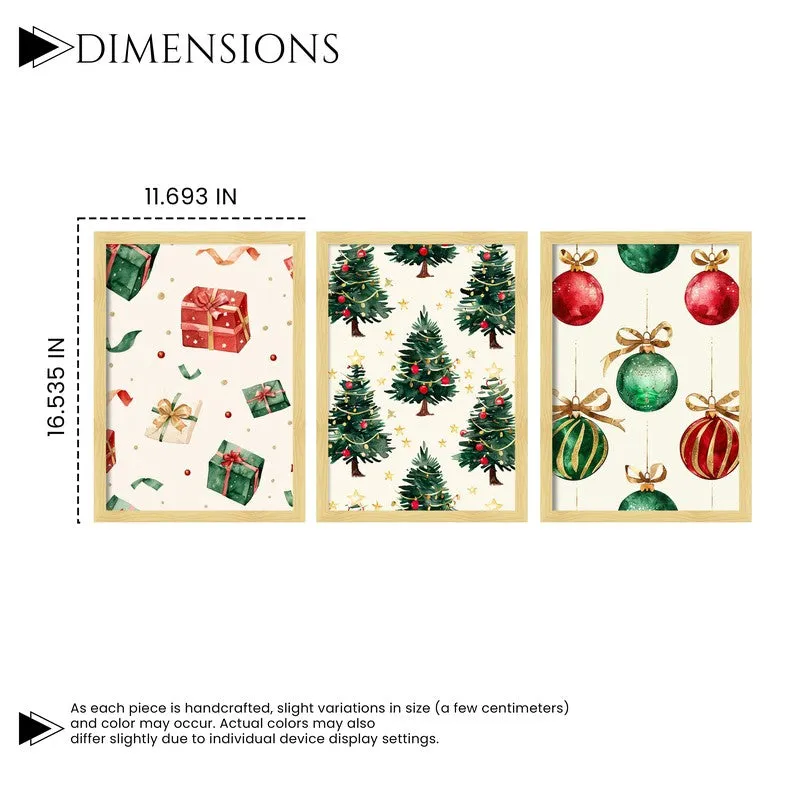 Merrivine Aura Wall Painting - Set Of Three media 10