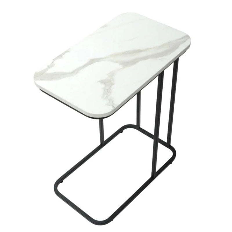 Paradox Pure Metal SideTable with Marble Top media 4