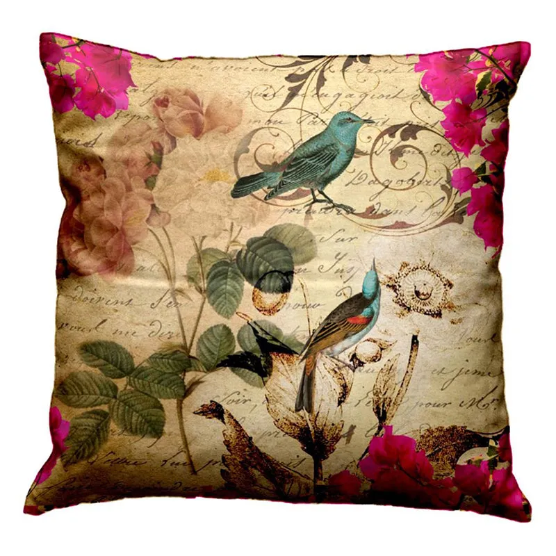 Vintage Tropics Printed Cushion Cover - Set Of Five media 4