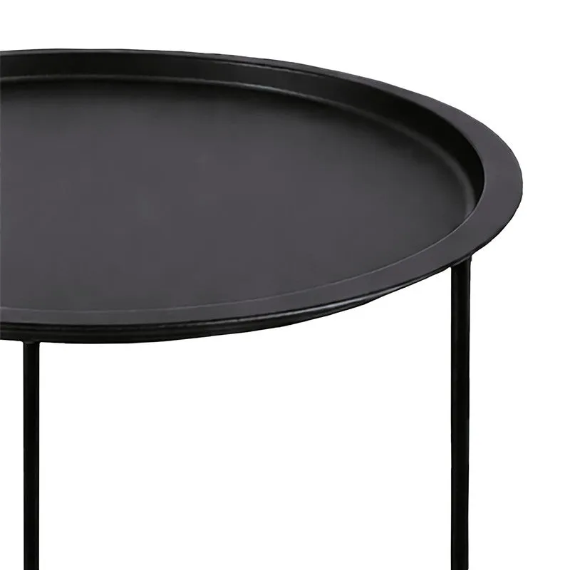 Cedar Metal Side Table - Black media 7