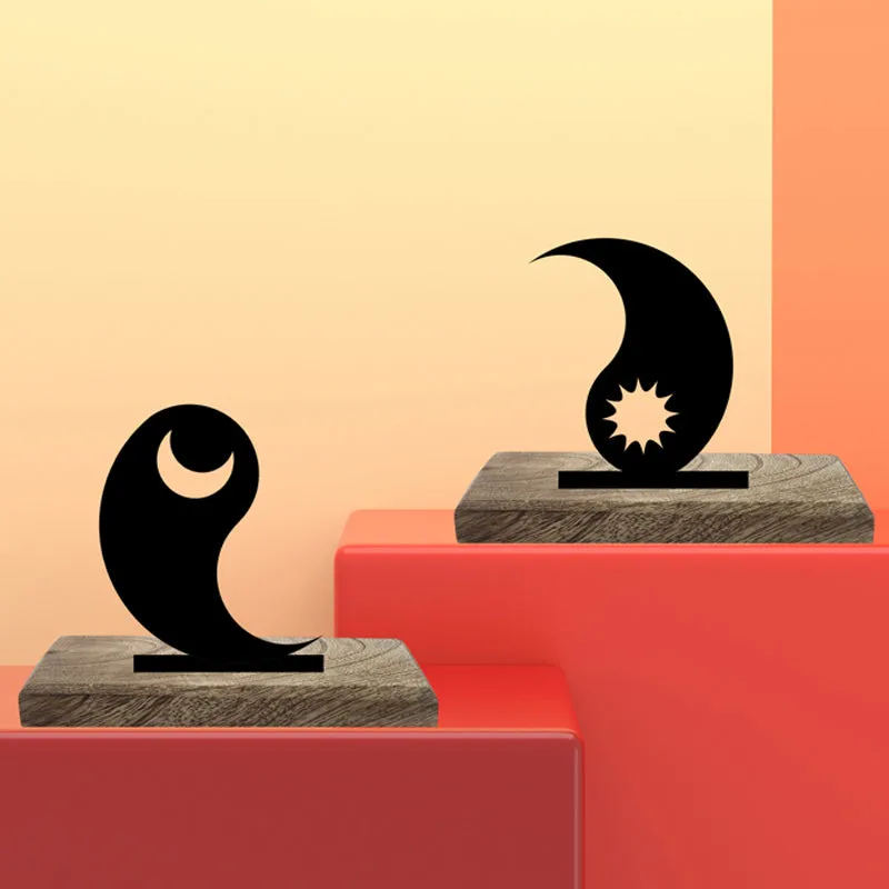 Yin & Yang Showpiece - Set Of Two media 3