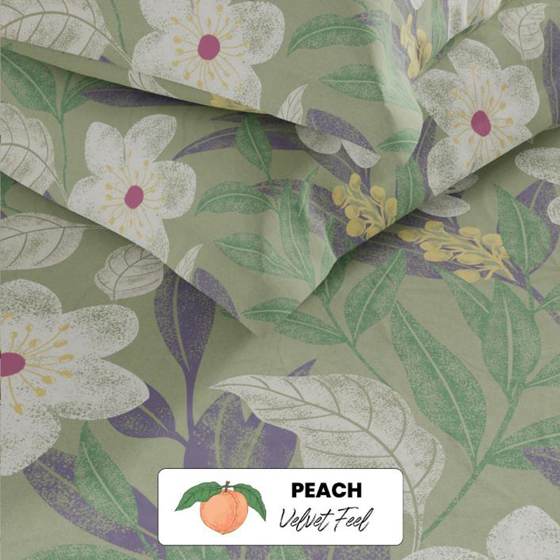 BlossomRest Single Microfiber Bedsheet - 120 GSM media 6
