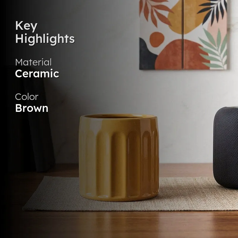 Ugaoo Straits Ceramic Planter - Yellow media 2