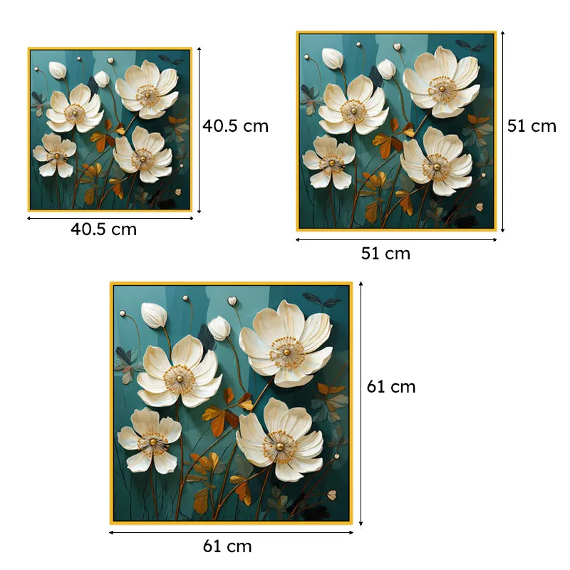 Flora Pure Canvas Wall Art With Frame media 6