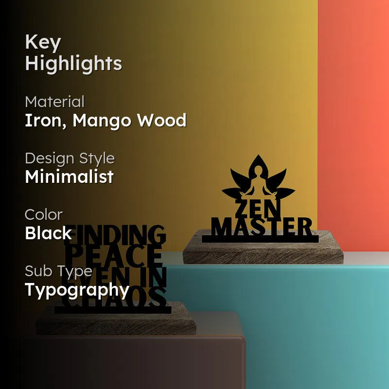 Zen Master Showpiece - Set Of Two media 2